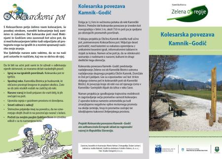 Izgradnja kolesarske povezave Kamnik–Godič (1)